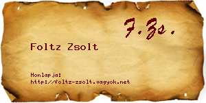 Foltz Zsolt névjegykártya